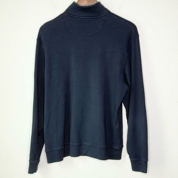 Vineyard Vines Quarter Zip Navy Blue Long Sleeve Midweight Pullover - Virginia S - Picture 2 of 8